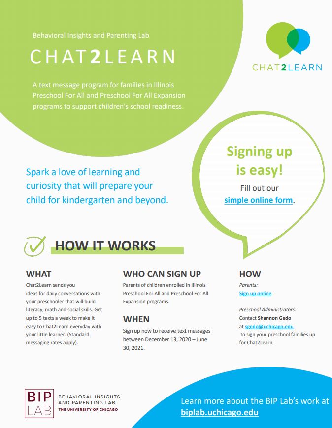 chat2Learn flyer